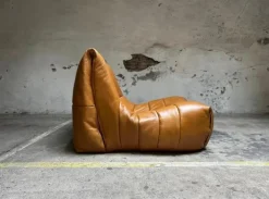 Pamono Vintage French Cognac Leather Lounge Chair from Roche Bobois, 1970s Best