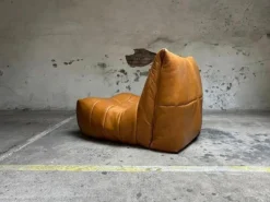 Pamono Vintage French Cognac Leather Lounge Chair from Roche Bobois, 1970s Best