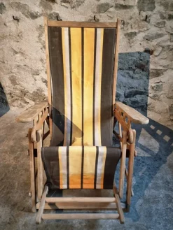 Pamono Vintage French Deck Chair in Beechwood, 1950s Clearance