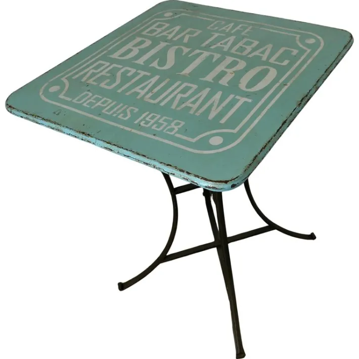 Pamono Vintage French Enamel Bistro Table, 1950s Clearance