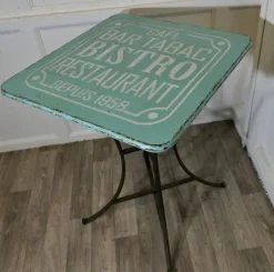 Pamono Vintage French Enamel Bistro Table, 1950s Clearance