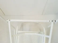 Pamono Vintage French Garden Chairs in Perforated Steel in the style of Mathieu Matégot, 1950s, Set of 4 Outlet