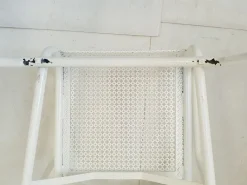 Pamono Vintage French Garden Chairs in Perforated Steel in the style of Mathieu Matégot, 1950s, Set of 4 Outlet