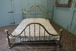 Pamono Vintage French Long King Size Brass Bed, 1980 Best