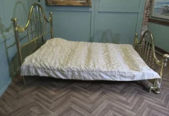 Pamono Vintage French Long King Size Brass Bed, 1980 Best