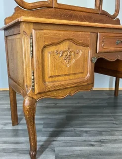 Pamono Vintage French Louis Dressing Table with Mirror Online