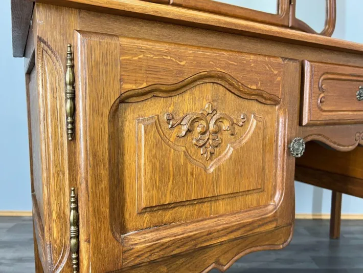 Pamono Vintage French Louis Dressing Table with Mirror Online