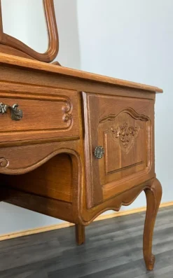 Pamono Vintage French Louis Dressing Table with Mirror Online