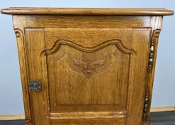 Pamono Vintage French Louis XVI Style Oak Bedside Tables, Set of 2 Discount