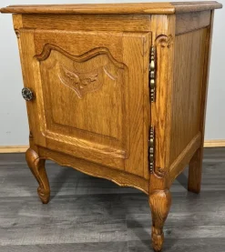Pamono Vintage French Louis XVI Style Oak Bedside Tables, Set of 2 Discount