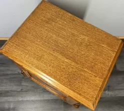 Pamono Vintage French Louis XVI Style Oak Bedside Tables, Set of 2 Discount