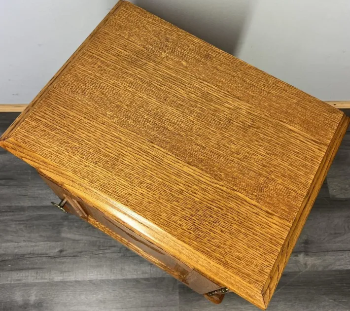 Pamono Vintage French Louis XVI Style Oak Bedside Tables, Set of 2 Discount