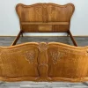 Pamono Vintage French Louis XVI Style Double Carved Bed in Oak Outlet