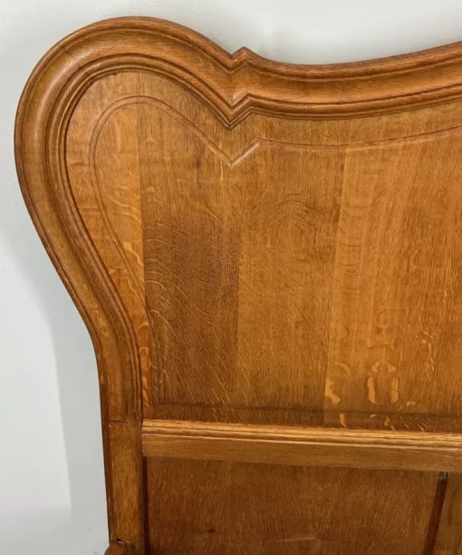 Pamono Vintage French Louis XVI Style Double Carved Bed in Oak Outlet