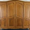 Pamono Vintage French Louis XVI Carved Oak 4-Door Armoire