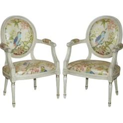 Pamono Vintage French Louis XVIII Style Chairs, 1920s, Set of 2 Hot