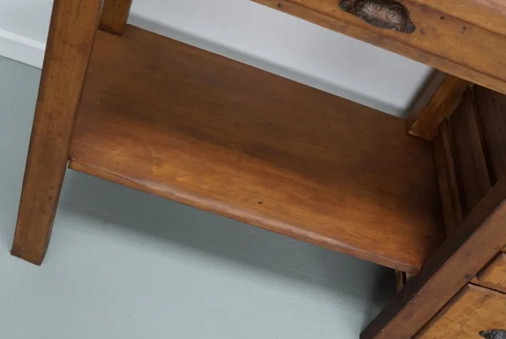 Pamono Vintage French Oak and Beech Workbench, 1930s Online