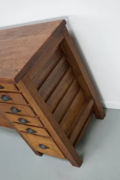 Pamono Vintage French Oak and Beech Workbench, 1930s Online