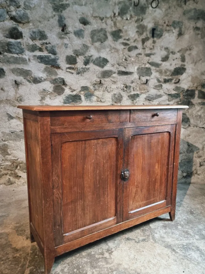 Pamono Vintage French Oak and Poplar Buffet, 1920s Hot