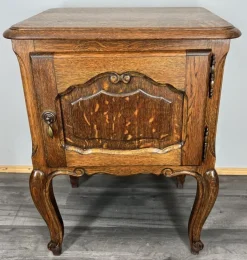 Pamono Vintage French Oak Bedside Tables, Set of 2 Best