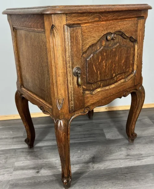Pamono Vintage French Oak Bedside Tables, Set of 2 Best