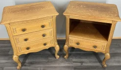 Pamono Vintage French Oak Bedside Tables, Set of 2 Sale