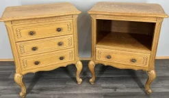 Pamono Vintage French Oak Bedside Tables, Set of 2 Sale