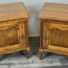 Pamono Vintage French Oak Bedside Tables, Set of 2 Hot