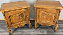 Pamono Vintage French Oak Bedside Tables, Set of 2 Online