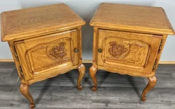 Pamono Vintage French Oak Bedside Tables, Set of 2 Best
