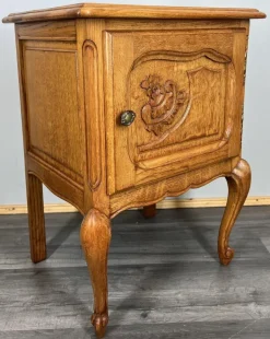 Pamono Vintage French Oak Bedside Tables, Set of 2 Best