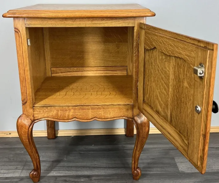 Pamono Vintage French Oak Bedside Tables, Set of 2 Best