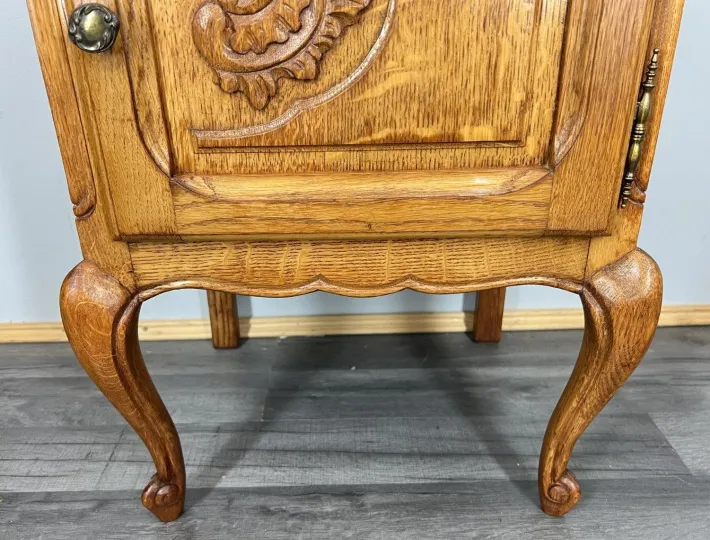Pamono Vintage French Oak Bedside Tables, Set of 2 Best