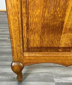 Pamono Vintage French Oak Double Bed Discount