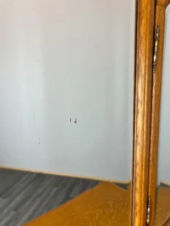 Pamono Vintage French Oak Dressing Table with Mirror Sale