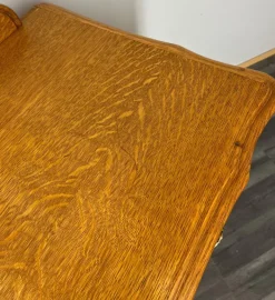 Pamono Vintage French Oak Dressing Table with Mirror Sale