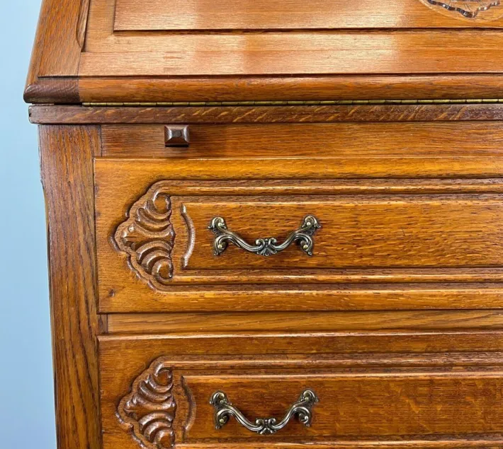 Pamono Vintage French Oak Secretaire New