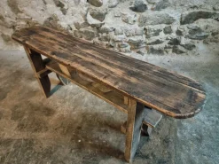 Pamono Vintage French Pine Bench, 1960s Hot