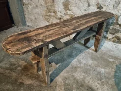 Pamono Vintage French Pine Bench, 1960s Hot