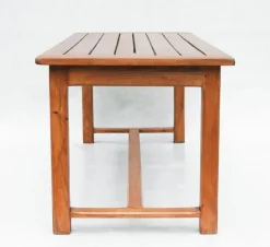 Pamono Vintage French Provincial Slatted Pine Outside Dining Table, 1980 Outlet