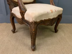 Pamono Vintage French Walnut Chairs, 1880, Set of 2 New