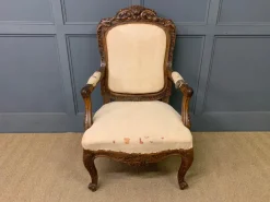 Pamono Vintage French Walnut Chairs, 1880, Set of 2 New
