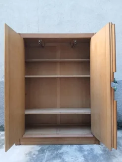 Pamono Vintage French Wardrobe by Guillerme Et Chambron, 1950s Sale