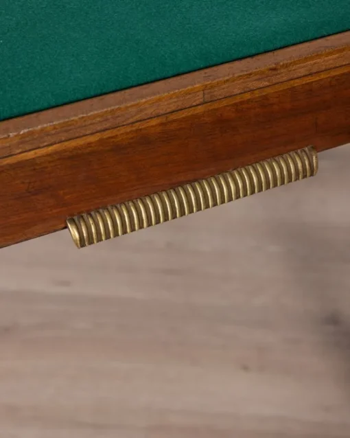 Pamono Vintage Game Table in Wood and Golden Brass Italian Design, 1940s