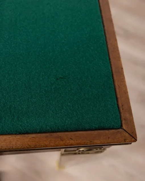 Pamono Vintage Game Table in Wood and Golden Brass Italian Design, 1940s