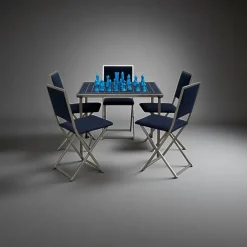 Pamono Vintage Games Table and Chairs from Christian Dior, 1975, Set of 6 Online