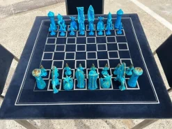 Pamono Vintage Games Table and Chairs from Christian Dior, 1975, Set of 6 Online