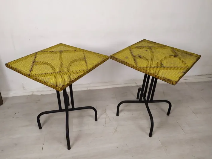 Pamono Vintage Garden Bistro Table by Mathieu Matégot, 1960s New