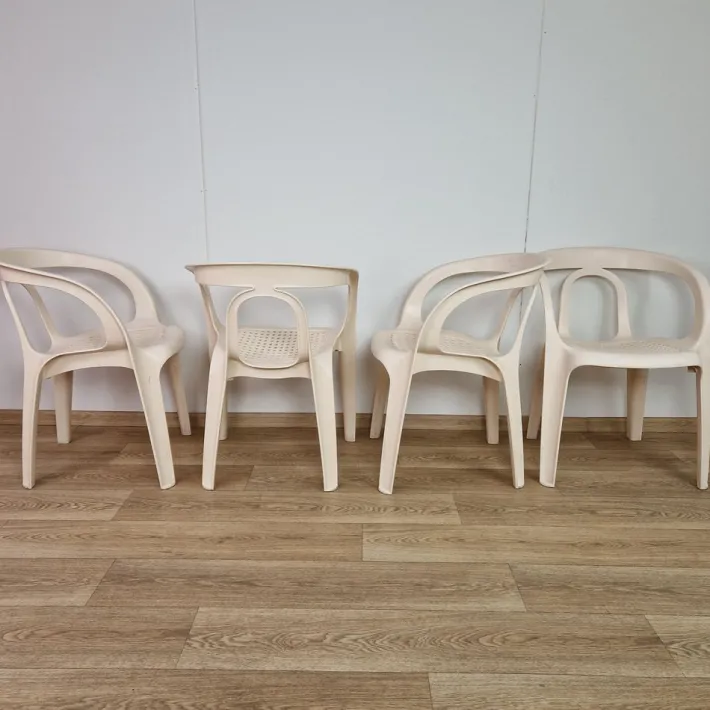 Pamono Vintage Garden Chairs by Henry Massonnet for Stamp, 1984s, Set of 4 Discount
