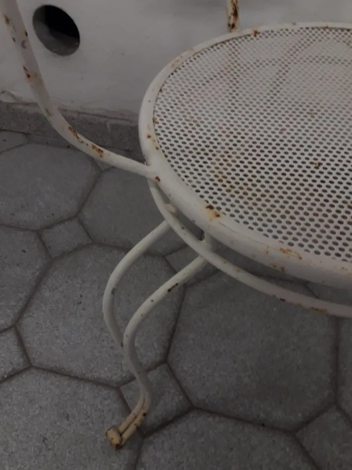 Pamono Vintage Garden Chairs in Iron, 1950s, Set of 4 Sale